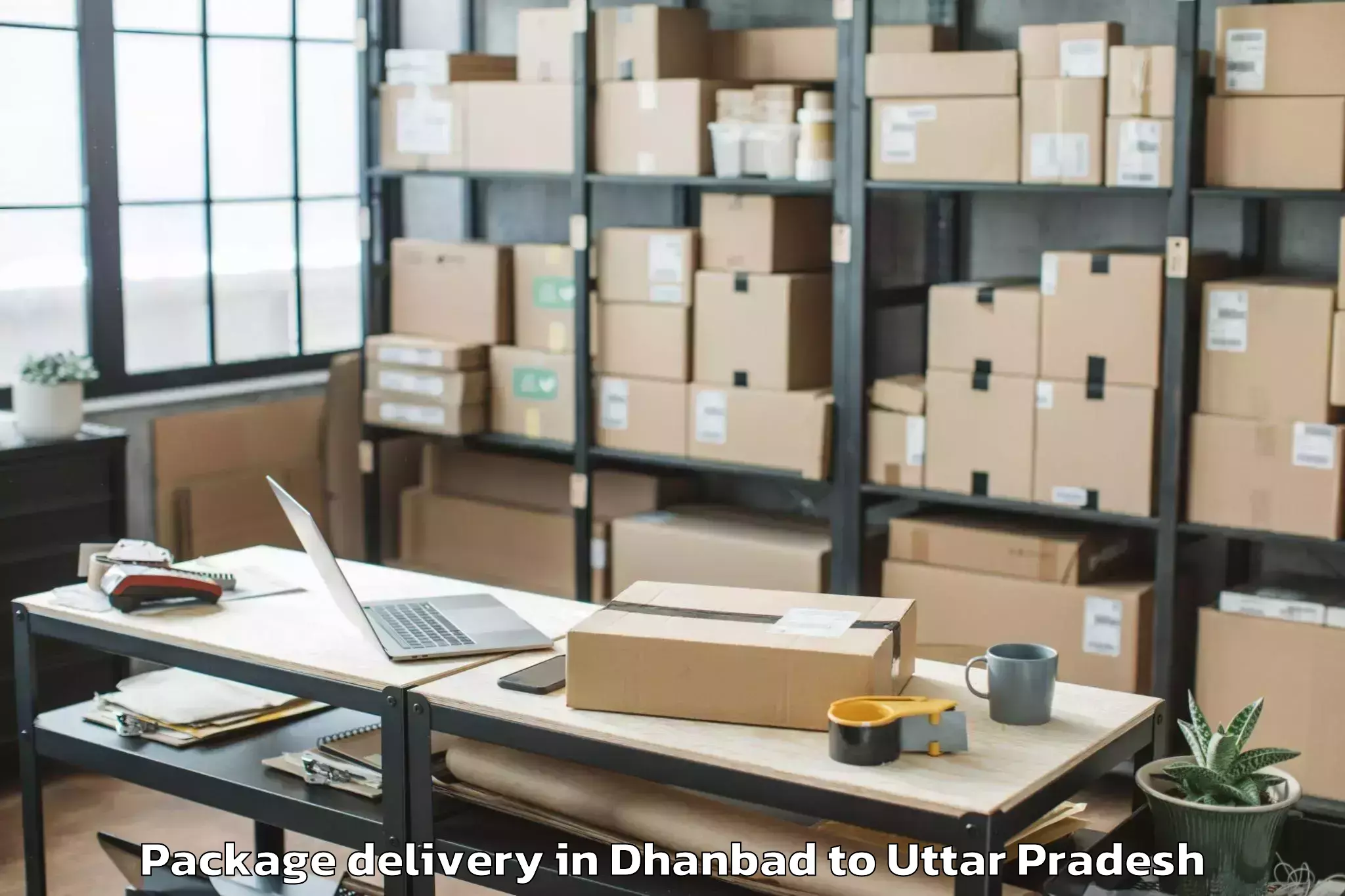 Top Dhanbad to Mariahu Package Delivery Available